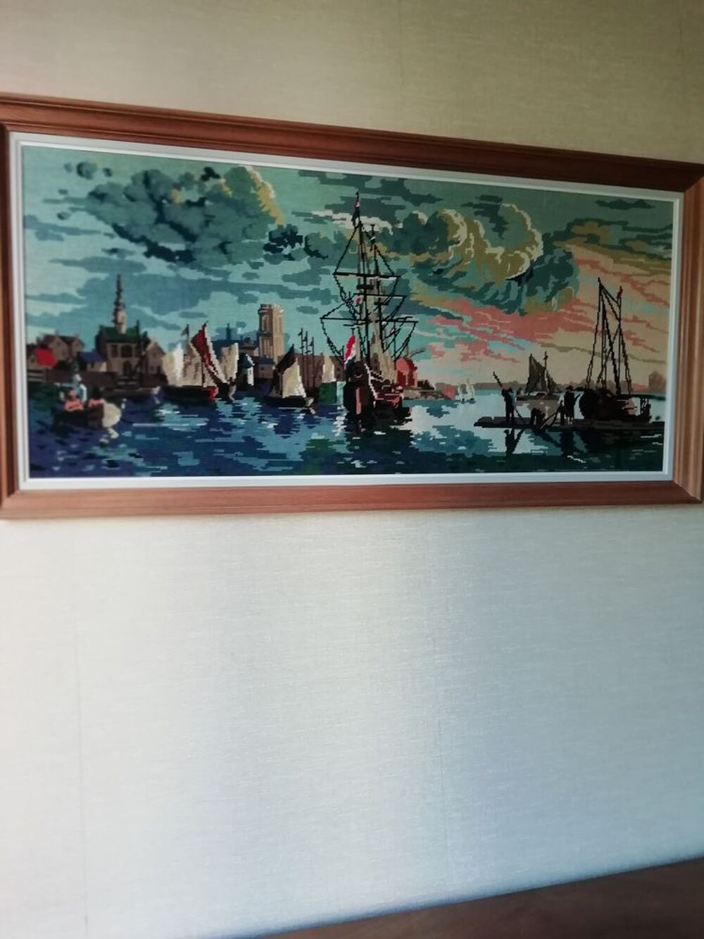 Tableau encadr&eacute; canevas Meubles