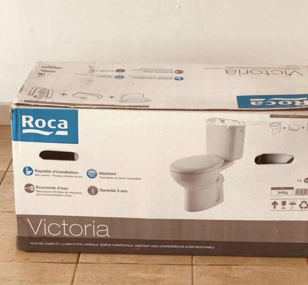 WC marque Roca, mod&egrave;le Victoria Bricolage