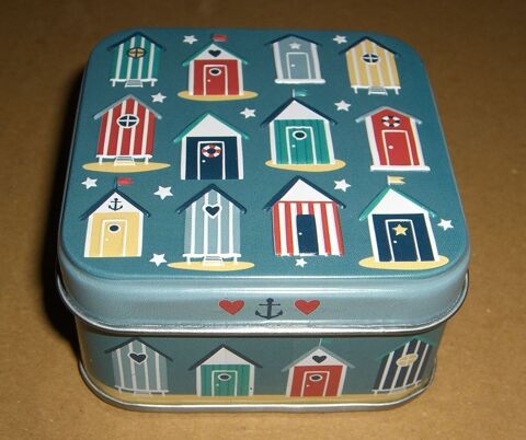 Boîte métal  décorative 72 x 72 x 38 t.b.e 4 Balma (31)