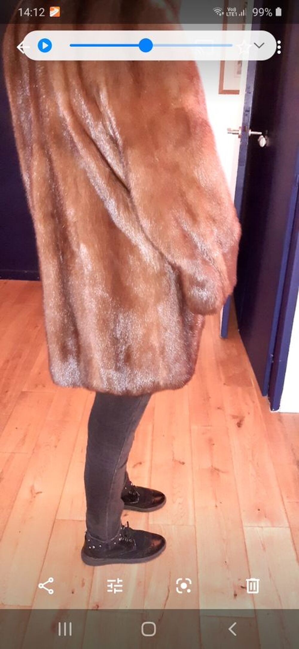 Veste 3/4 vison Vêtements
