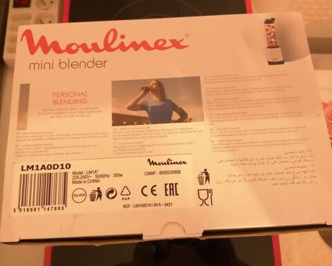 Blender Personnal Moulinex
LM1A0D10
Neuf
40 Rogny-les-Sept-cluses (89)