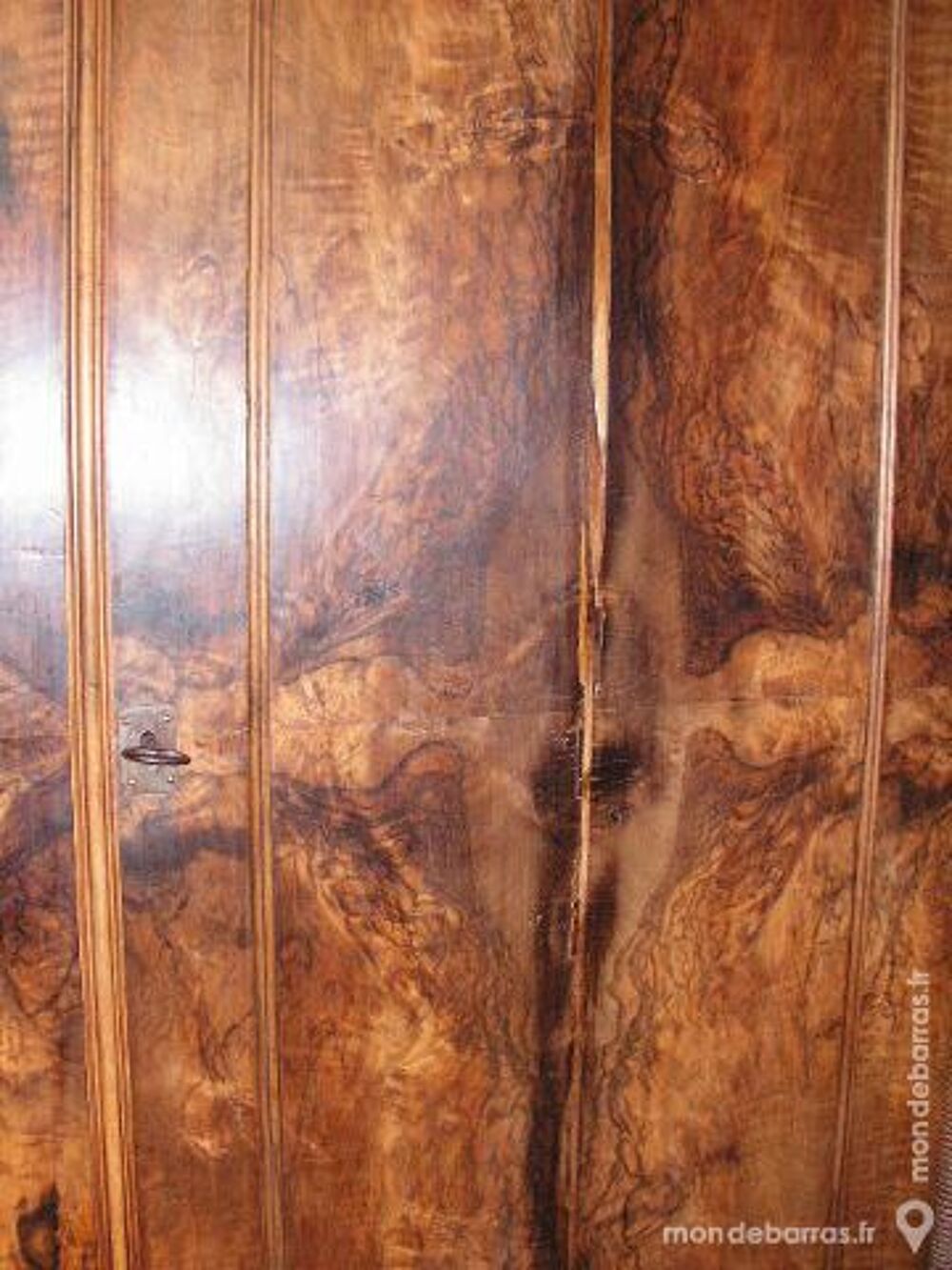 Superbe &amp; rare armoire en loupe de noyer-Livraison Meubles