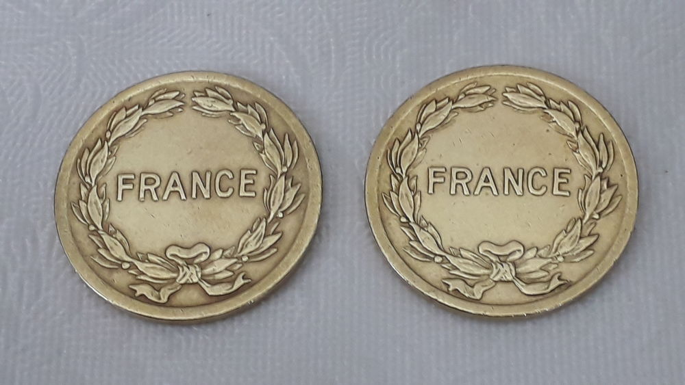 2 Pi&egrave;ces de 2 Francs Philadelphie
