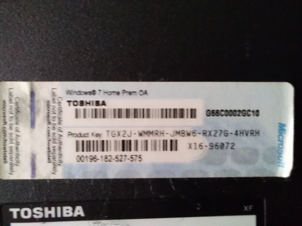 PC Portable Toshiba Satellite C660-22V Matériel informatique