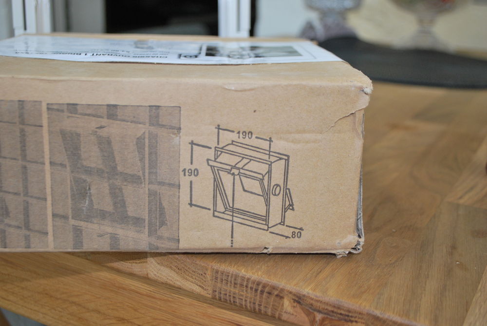 Chassis basculant pour brique de verre Bricolage