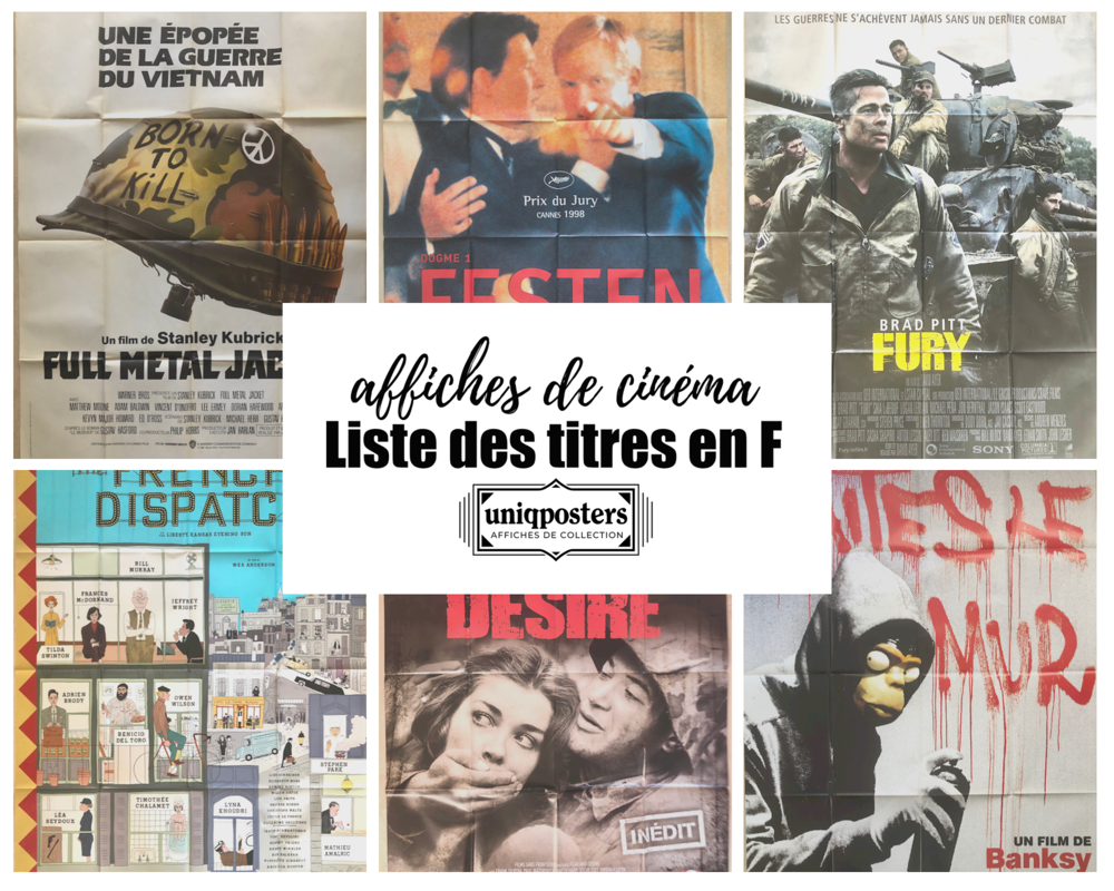 Affiches originales de cin&eacute;ma : Films en F (partie 1) 