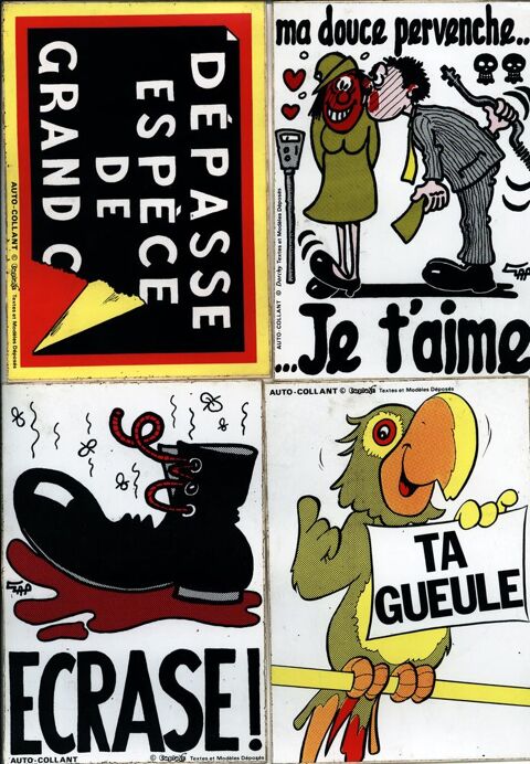 Lot de 12 cartes postales  humour ? auto-collant
25 Septèmes-les-Vallons (13)