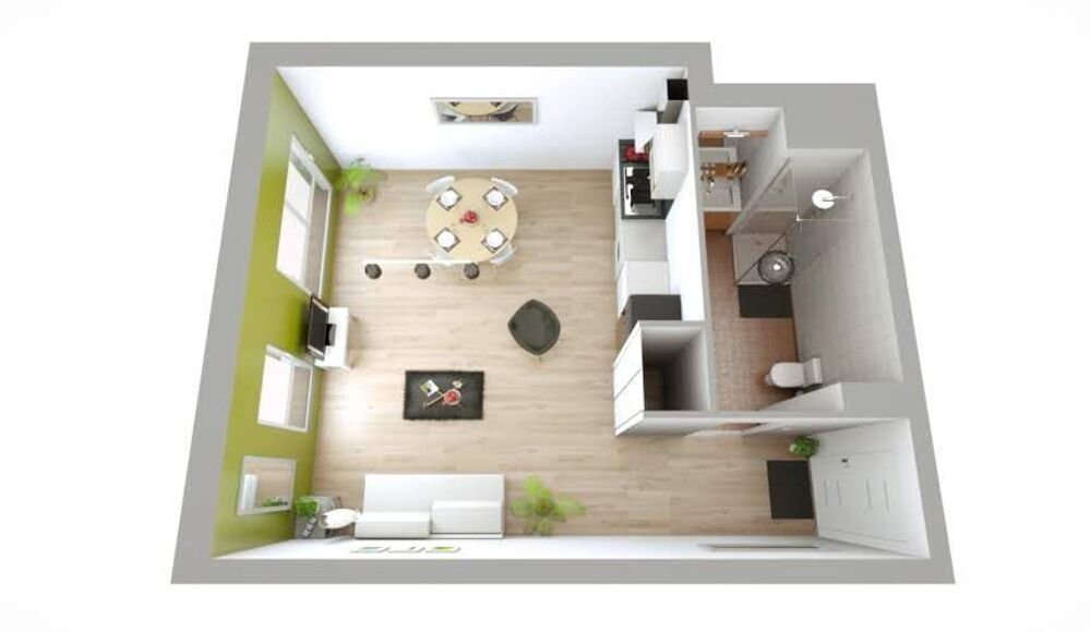 Location Appartement studio Pontoise 34m2 Pinel Pontoise