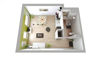  Appartement à louer 1 pièce 34 m²