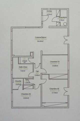  Appartement  vendre 4 pices 109 m