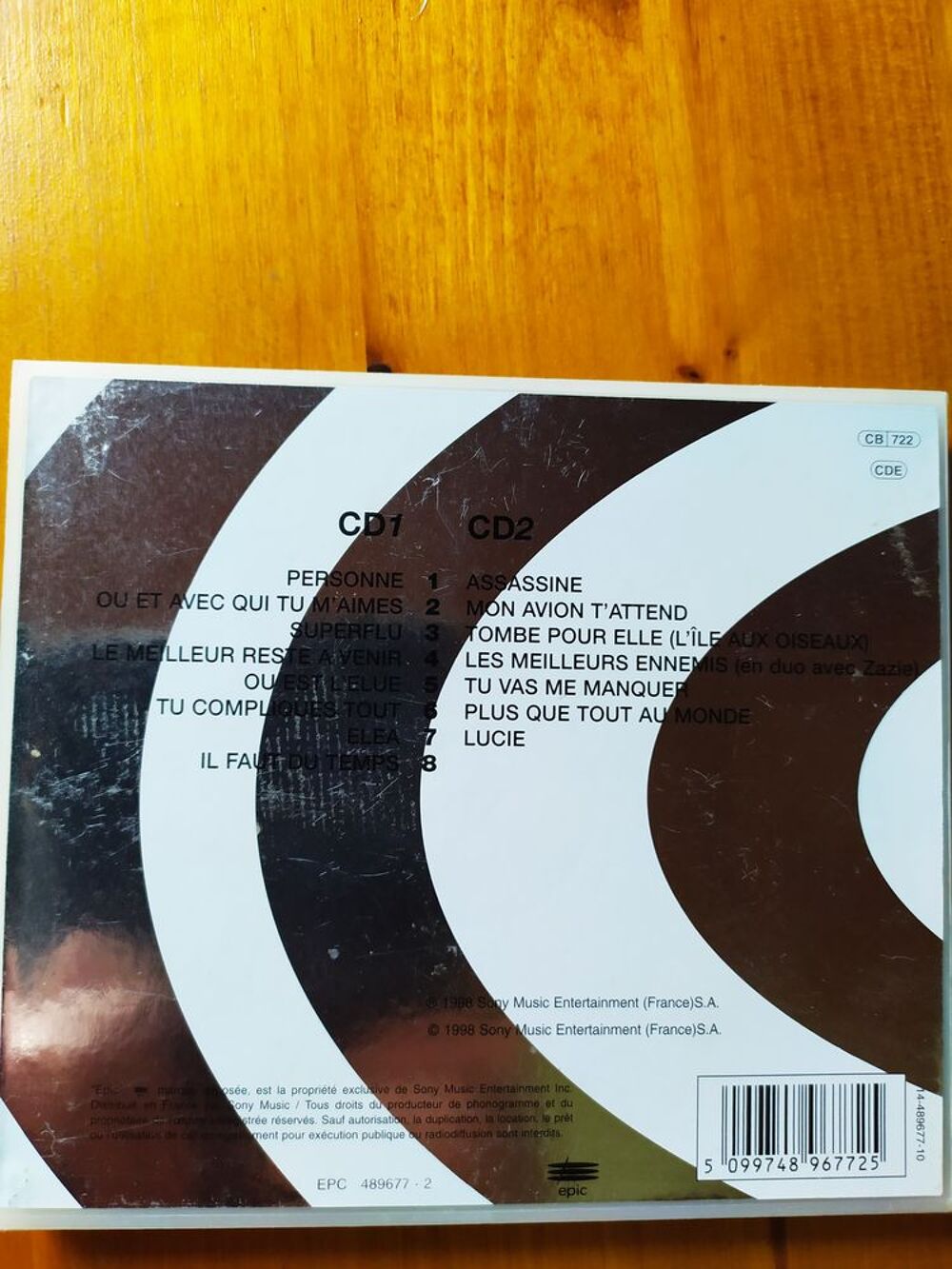 Double Cd Live 98 Pascal Obispo
CD et vinyles