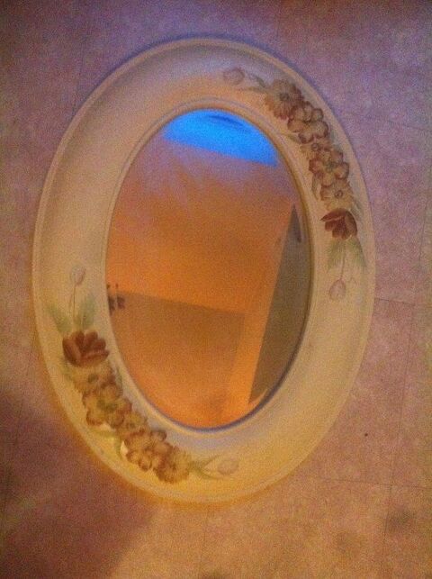 MIROIR OVALE MOTIF FLORAL 30 Vend�me (41)