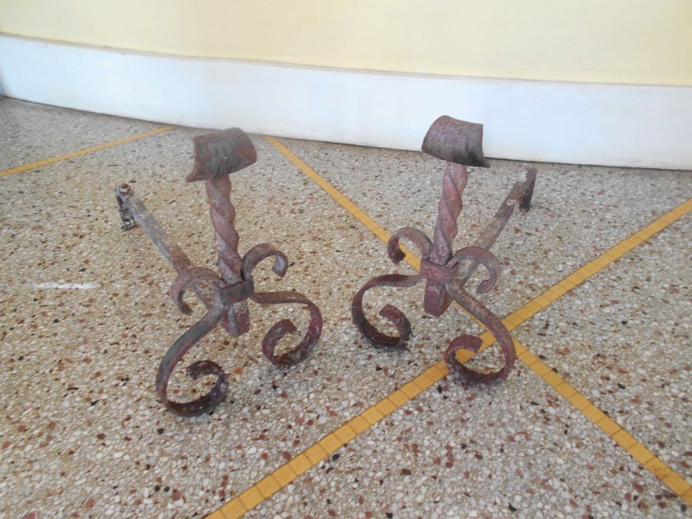 Chenets de chemin&eacute;e Décoration