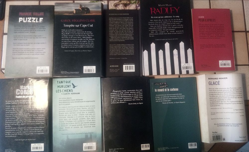 10 romans policiers thrillers Livres et BD