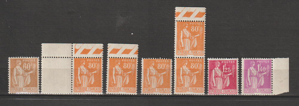 Timbres Neufs PAIX + CERES 