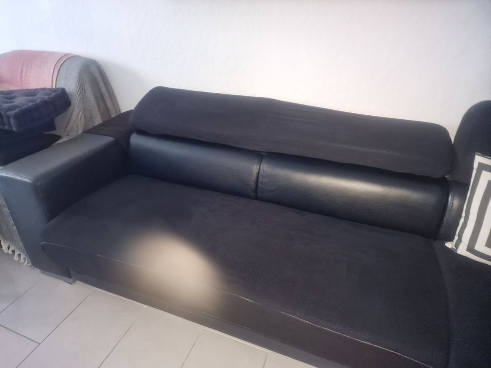 CANAPE CONVERTIBLE D ANGLE RAPIDO SIMILI CUIR Meubles