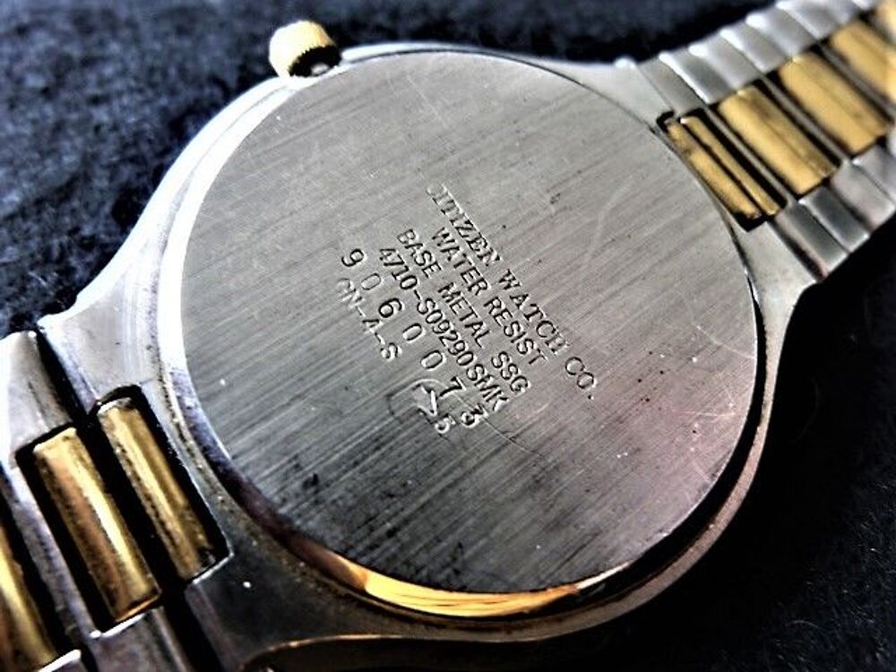 CITIZEN CQ 4710 montre 1985 MIXTE plate CIT0042 Bijoux et montres