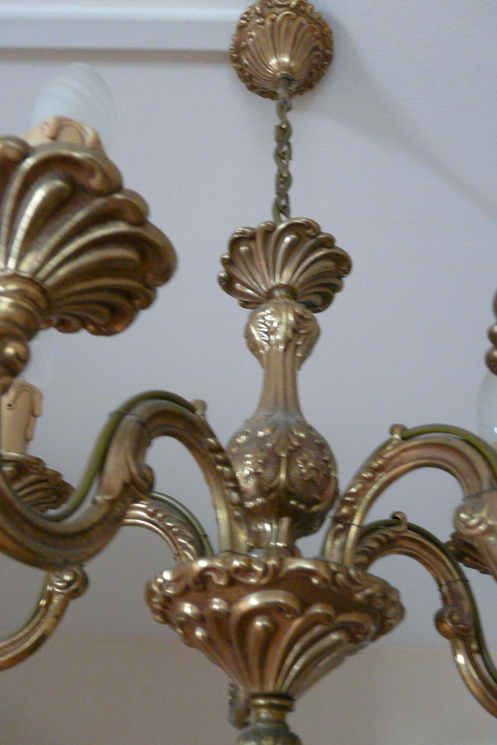 Lustre 5 branches en bronze Décoration