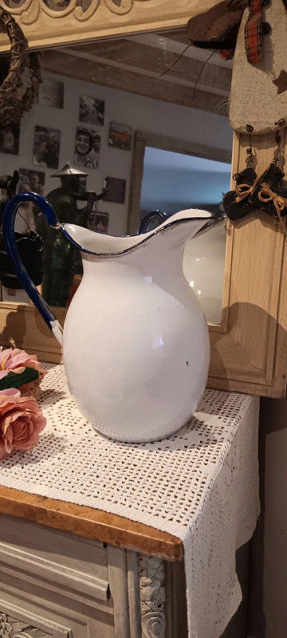 Carafe &eacute;maill&eacute;e 1920 Décoration