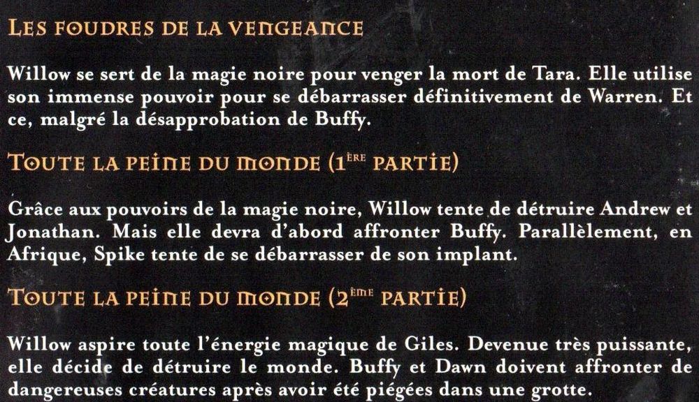 BUFFY SAISON 6 6 dvd indissociables 10€ DVD et blu-ray