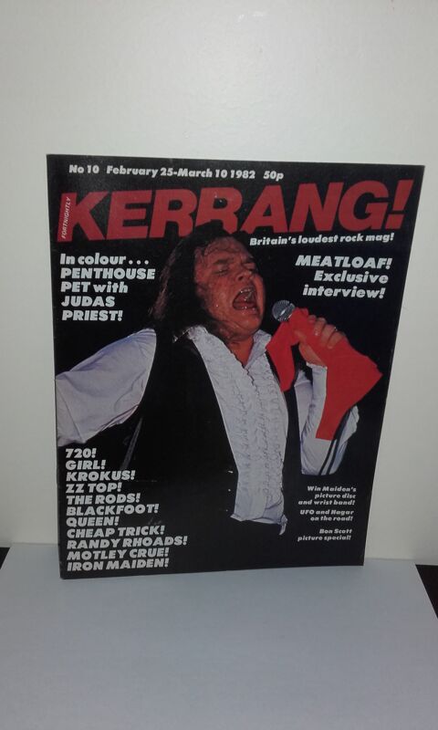 Kerrang N�10 - February 25 1982 (UK Magazine) avec Meat Loaf 50 Angers (49)