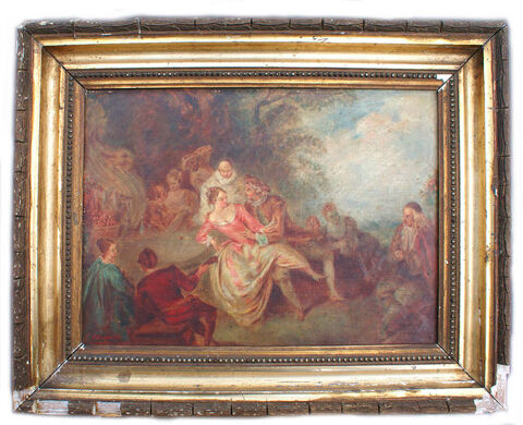 TABLEAU TOILE  Clément CASTELLI 
porté sur  Toile:..1 8 9 2 500 Blanzat (63)