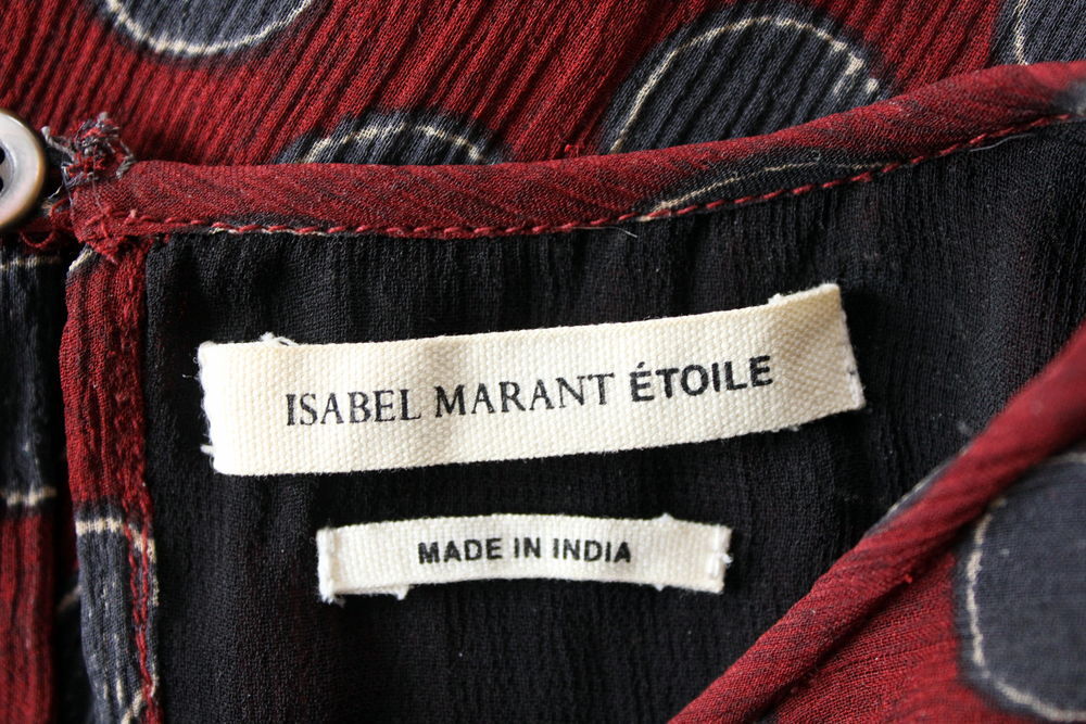 Robe drap&eacute; &agrave; pois ISABEL MARANT ETOILE T.38 Fr Vtements