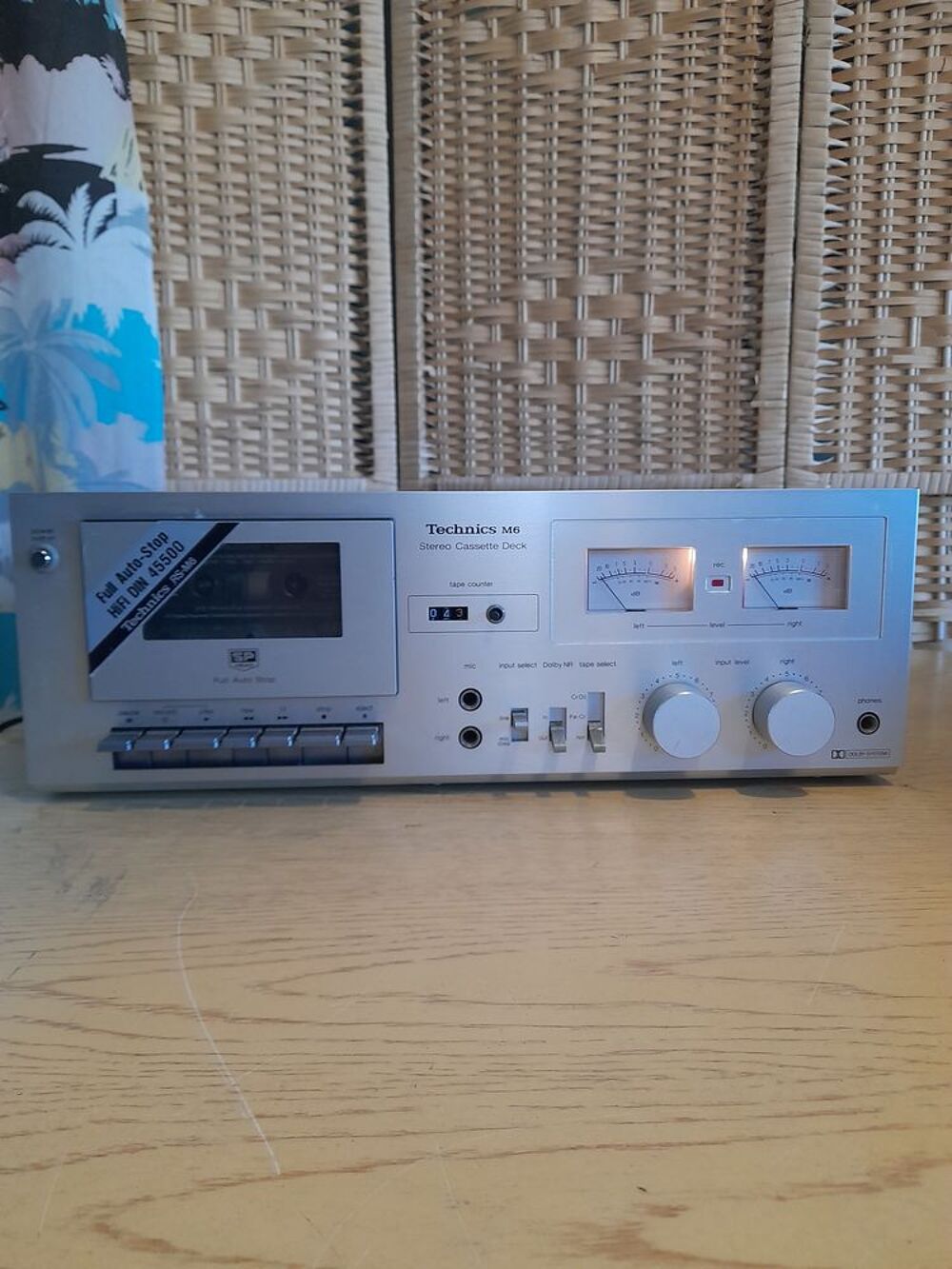 Platine cassette Technics M6 Audio et hifi