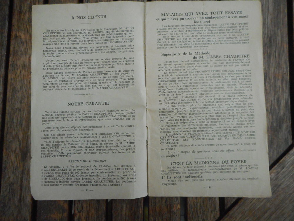 Livret ancien "guide pratique des m&eacute;dicaments hom&eacute;opathiques Livres et BD