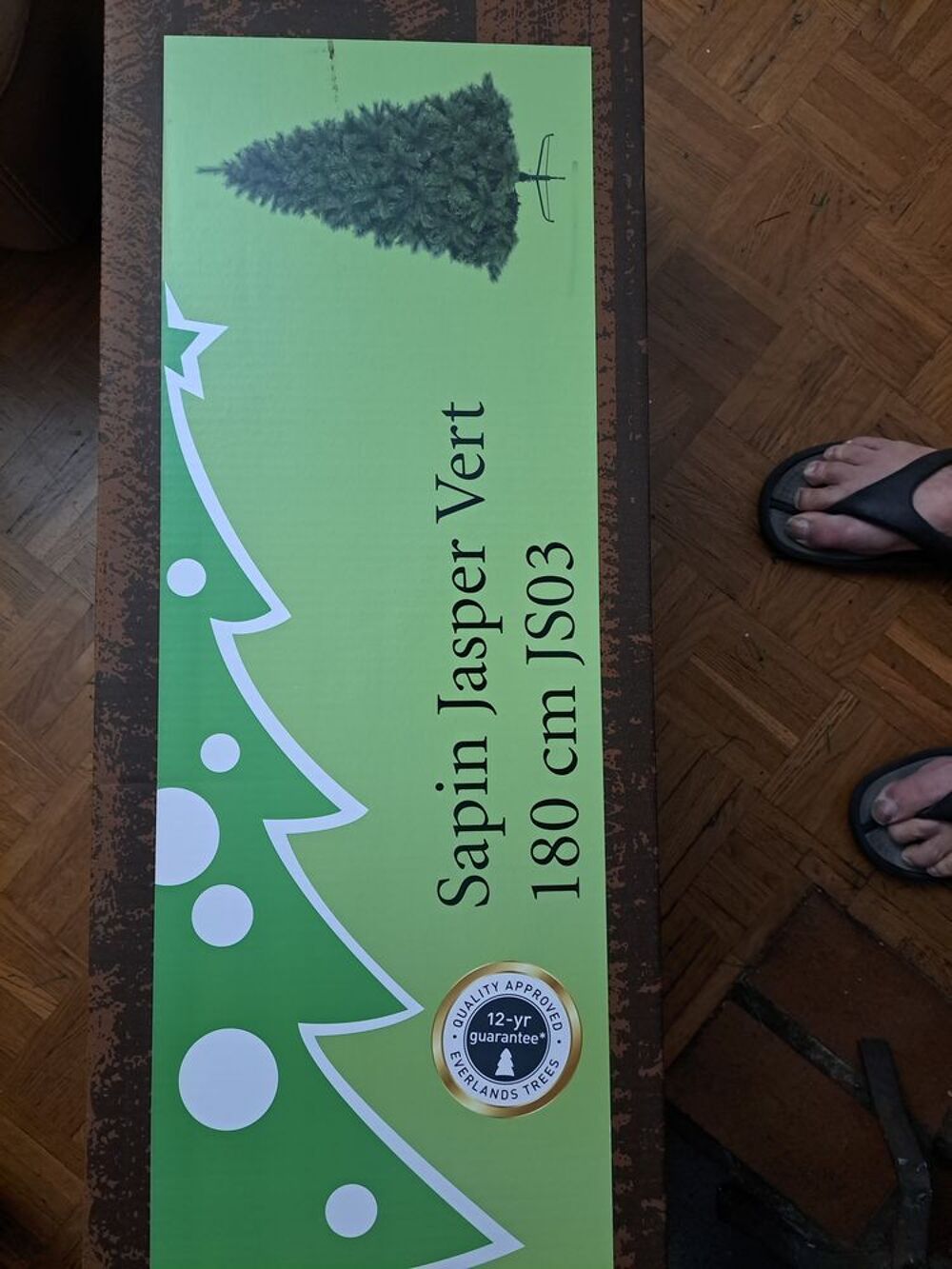 SAPIN DE NOEL JASPER VERT - 180 cM Décoration