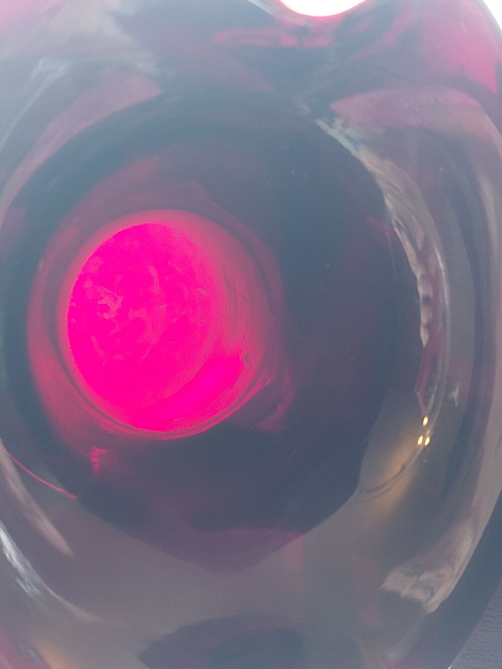 Vase opaline noir 1930 Décoration