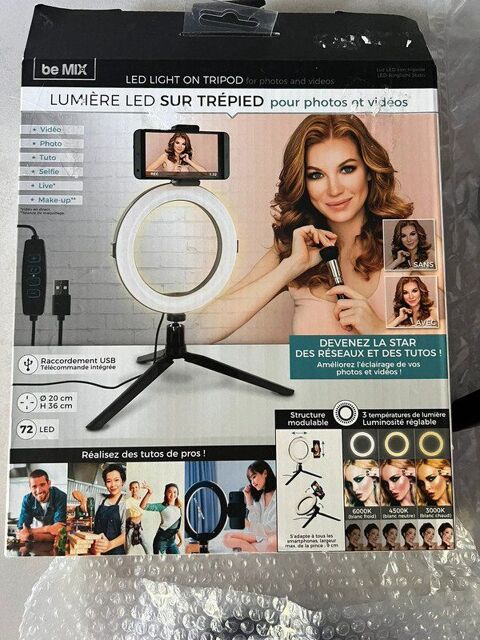 Mini tr�pied � selfie lumi�re led, pour photos, vid�os, self 18 Savigny-le-Temple (77)