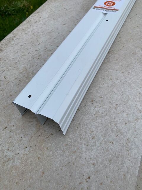 Placard rail haut SPACEO blanc L 194 cm neuf	 22 Bièvres (91)