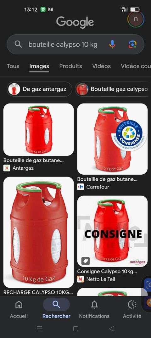 Consigne Bouteille Calypso 10kg vide  20 Pont-du-Ch�teau (63)