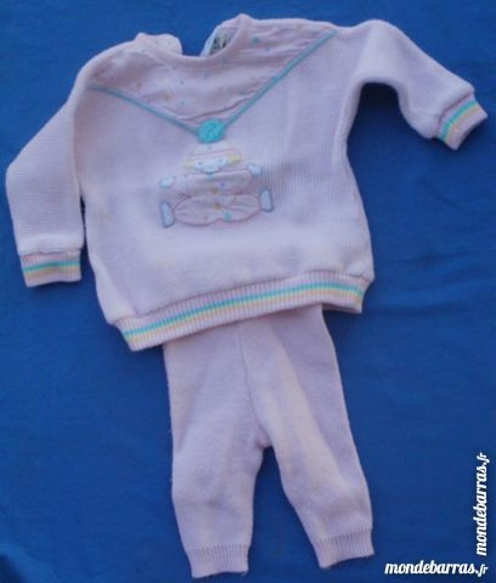 Ensemble fille 3 mois""sur un nuage"" Vêtements enfants