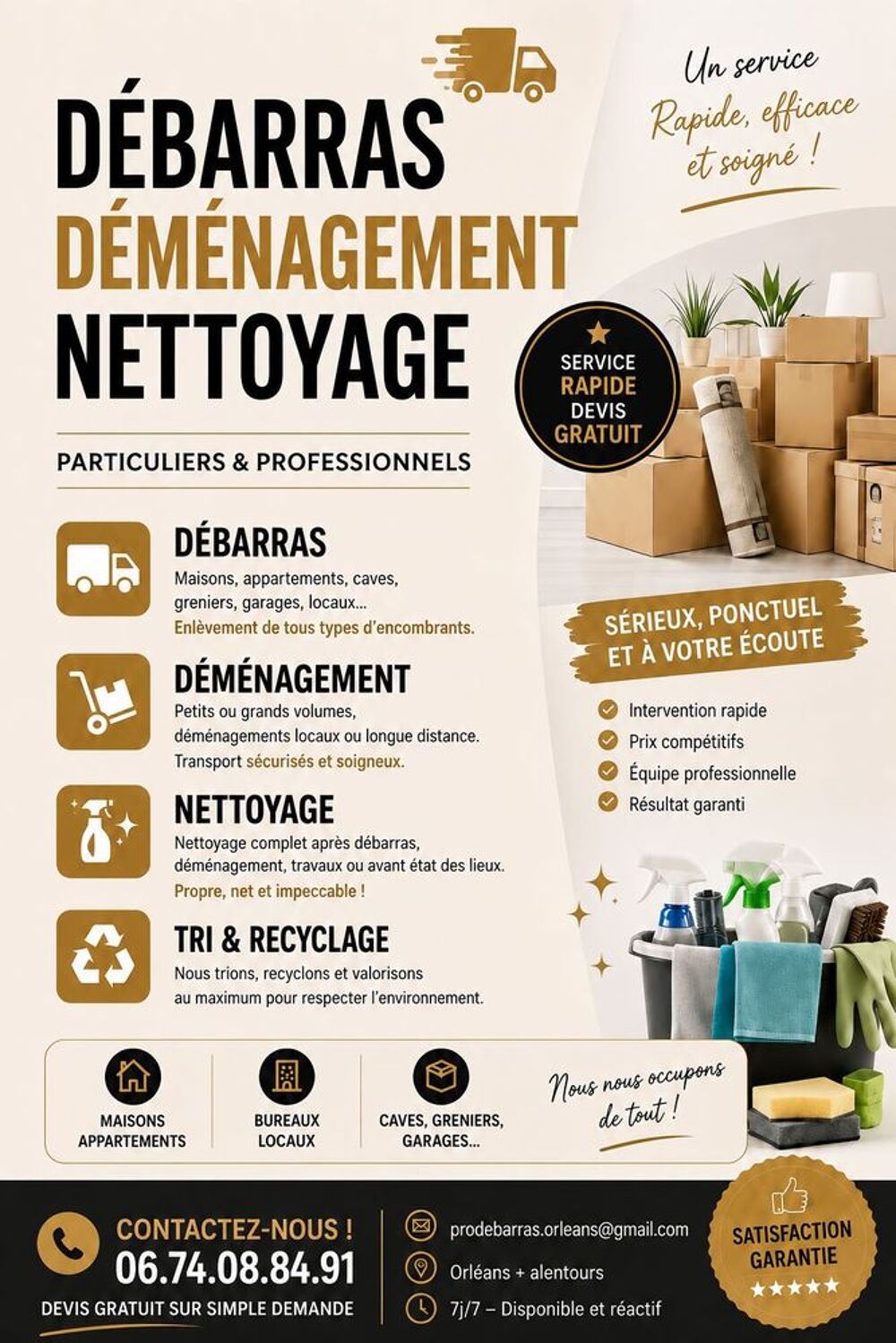   ðŸ DEBARRAS €¢ NETTOYAGE €¢ DEMENAGEMENT ðŸ§¹ 
