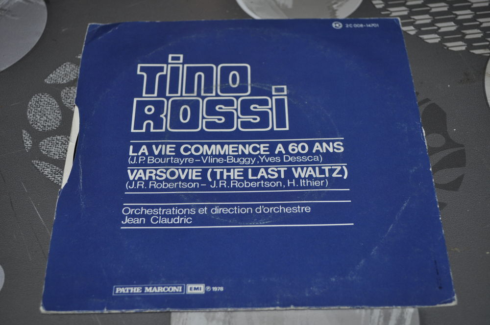 45 tours vinyles de Tino Rossi CD et vinyles