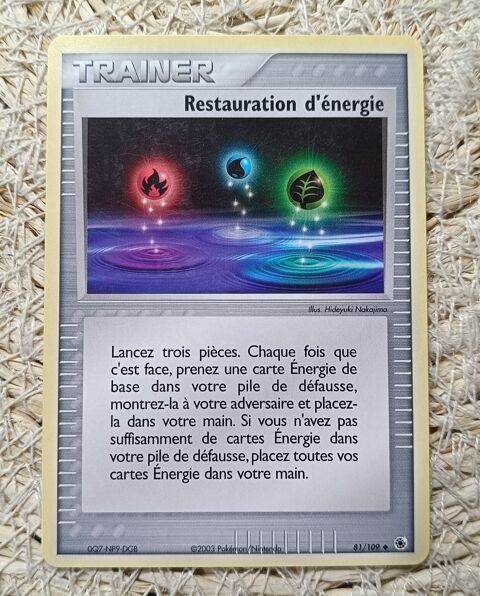 Carte Pokmon - Restauration d'nergie - 81/109 2 Montbrun (46)