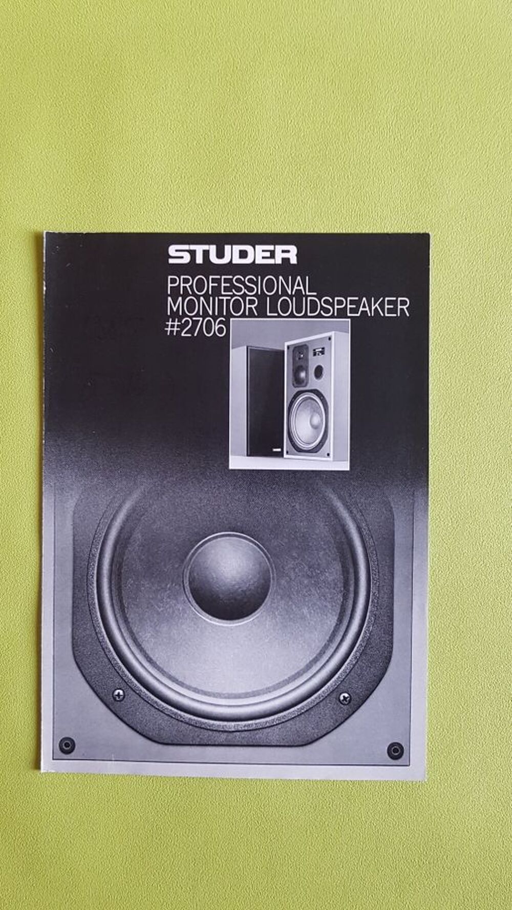 ENCEINTE STUDER Audio et hifi