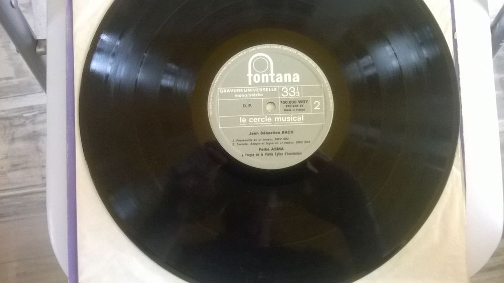 Vinyle J.S. BACH
Pages d'orgue c&eacute;l&egrave;bres 
CD et vinyles