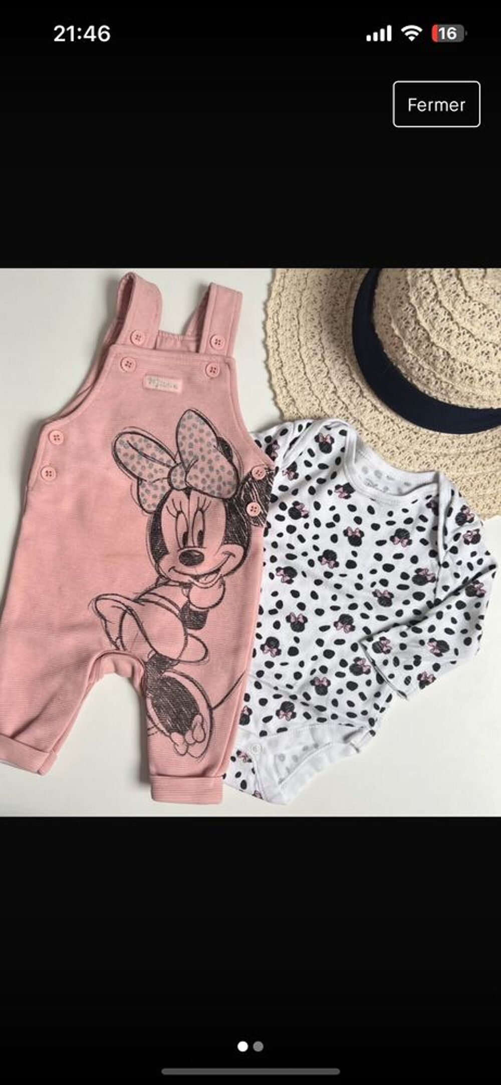 ensemble minnie T.0-3M Vtements enfants