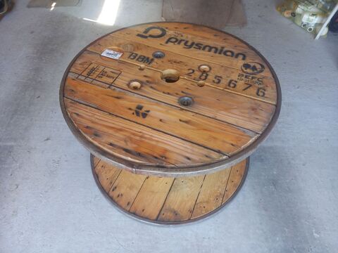 Touret bois - table basse/d'appoint - Ø90cm x H54cm Boisset-et-Gaujac (30)