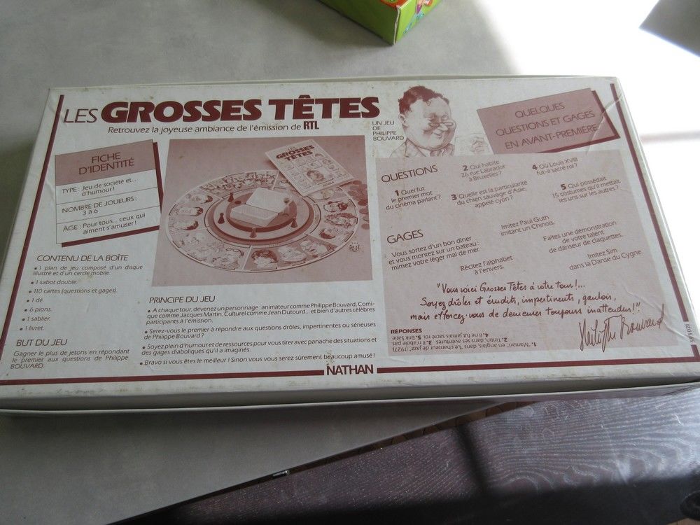 Jeu collector Les Grosses T&ecirc;tes Jeux / jouets