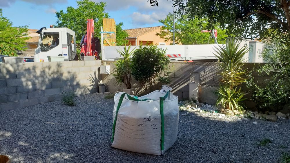 Sac &agrave; Gravats : Big Bag XXL de Chantier &plusmn; 750 Kg Jardin