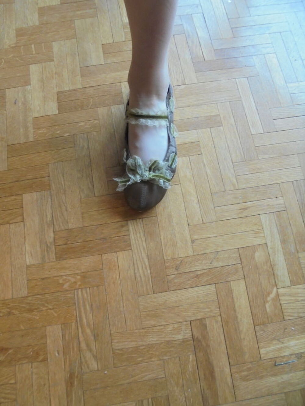 Ballerines "Couleur pourpre" dentelle Chaussures