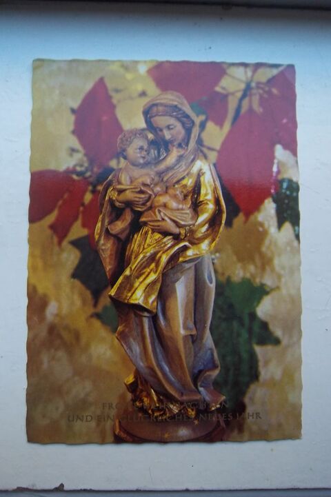 Carte postale f�te de no�l nouvel an allemande 1 Colombier-Fontaine (25)