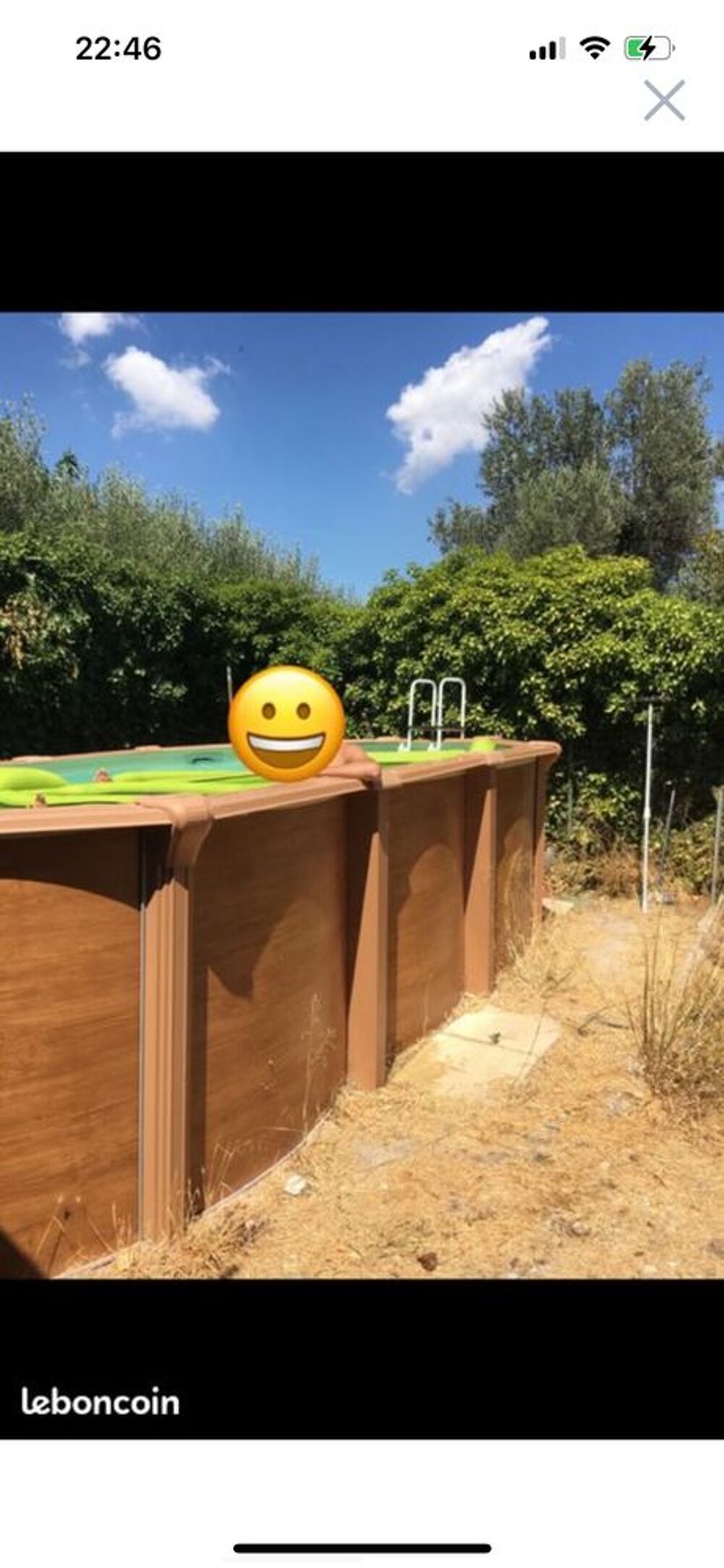 Piscine en m&eacute;tal hors sol trigano Jardin