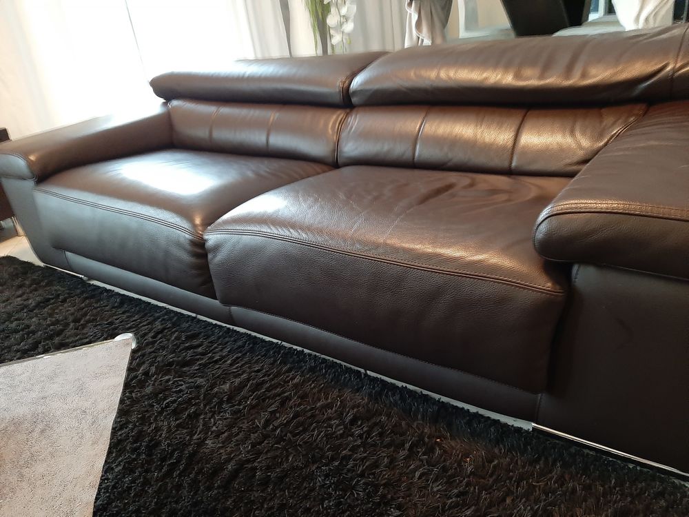 CANAPE CUIR 3PLACES Meubles