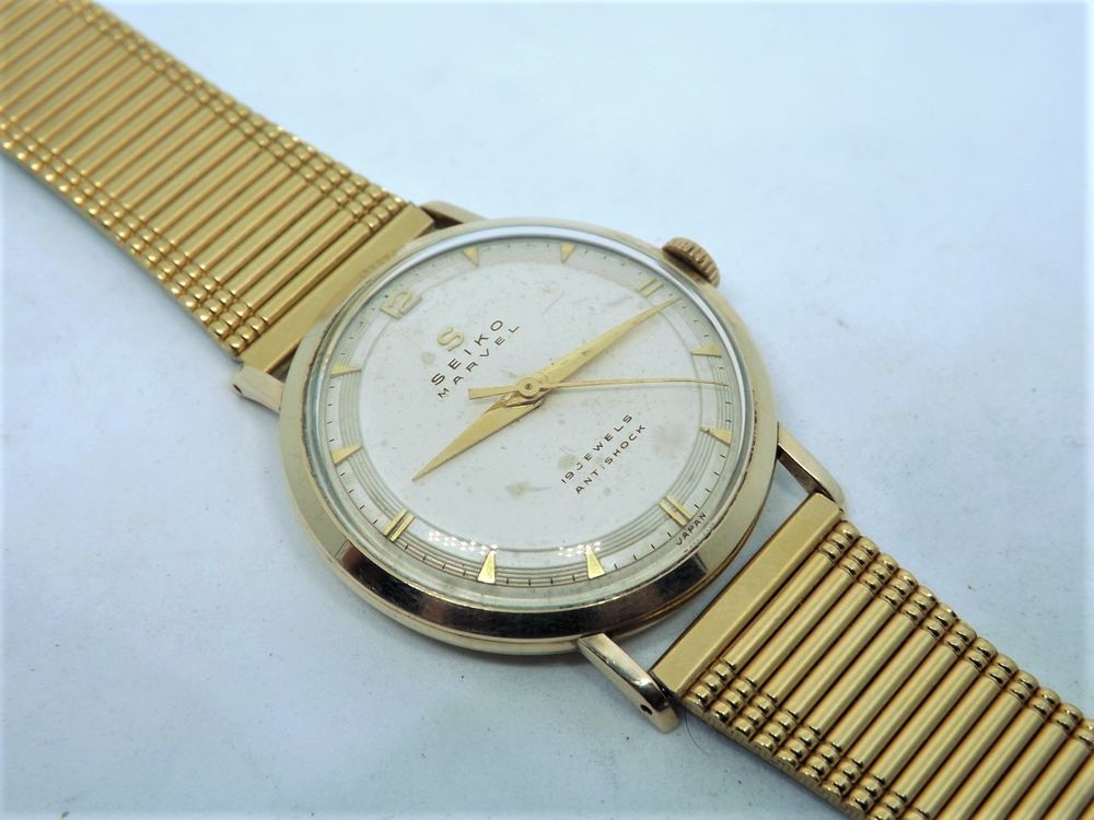 Rare montre Seiko Marvel 1957 'gold filled 14K' TBE Bijoux et montres