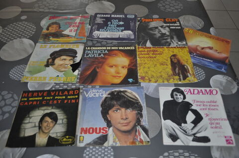 Lot de 45 tours vinyles  Herv Vilard  5 Perreuil (71)